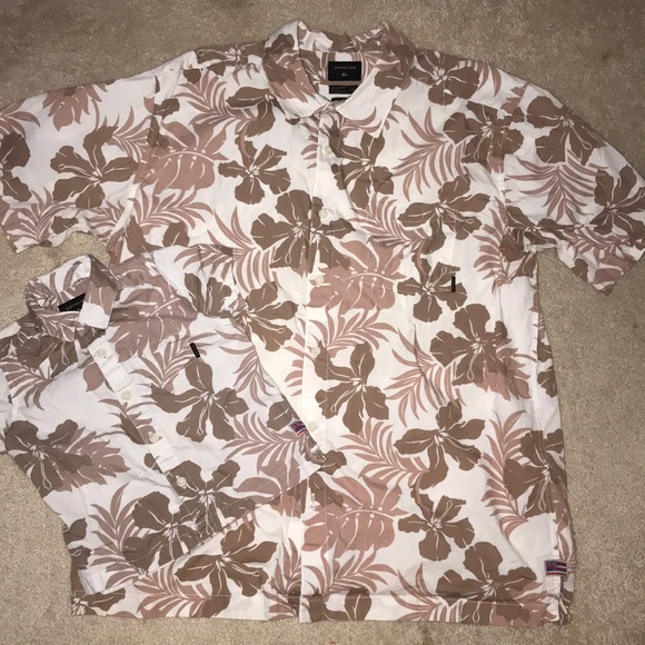 Daddy and mini matching Quicksilver dress shirts - Picture 1 of 5